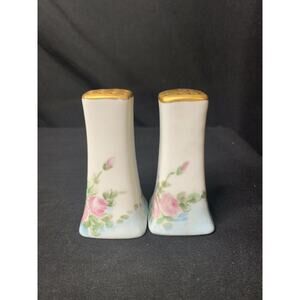 M.G. Japan VTG Salt and Pepper Shakers, Porcelain Hand Painted
